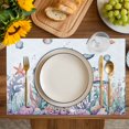 thumbnail image 4 of Whale Coastal Placemats Set of 6, Summer Beach Ocean Shell Jellyfish Starfish Placemats for Dining Table, Place Mats for Kitchen Tabletop, Waterproof Wipeable Dining Table Mats Set, 4 of 9