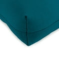 thumbnail image 2 of Jordan Manufacturing 18" x 18" Fresco Peacock Teal Solid Square Tufted Contoured Outdoor Wicker Seat Cushion (2 Pack), 2 of 9