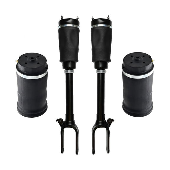 Set 4 Front Air Suspension Spring Strut-Rear Air Suspension Spring Bag For 2007-2012 Mercedes-Benz GL450 w/o Active Dampening System