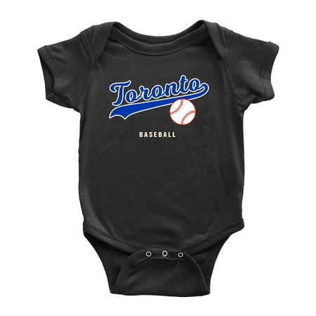 

Cute Toronto Baby Bodysuits Baseball Fan Baby Jersey Clothes for Boys Girls (Black 6-12 Months)
