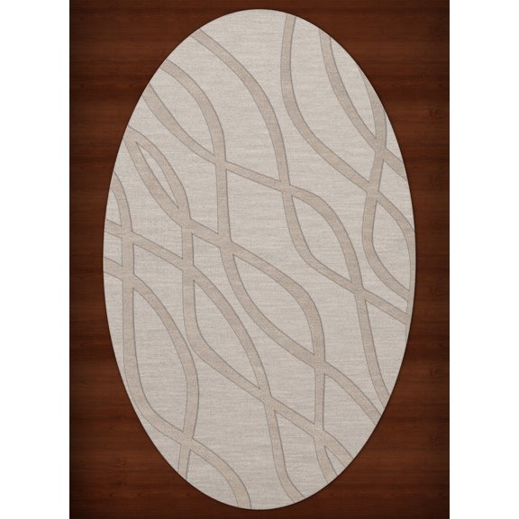 Dalyn Dover Area Rug DV10 Dv10 Putty Swirls Waves 4' x 6' Oval
