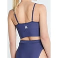 thumbnail image 3 of Reebok Women's Swim Spliced Rib Knit Long Line Bralette with Curved Underbust and UPF 50+, Sizes XS-XXL, 3 of 4