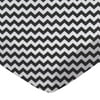 SheetWorld Fitted 100% Cotton Percale Play Yard Sheet Fits BabyBjorn Travel Crib Light 24 x 42, Black Chevron Zigzag