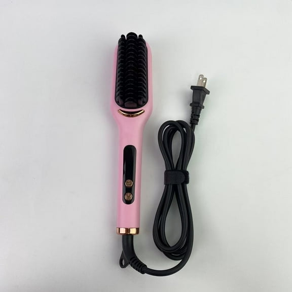 MythsightPro Hot air hair brushes,Ceramic Hair Straightener Brush: Negative Ion Heated Straightening Brush for Smooth Frizz-Free Hair