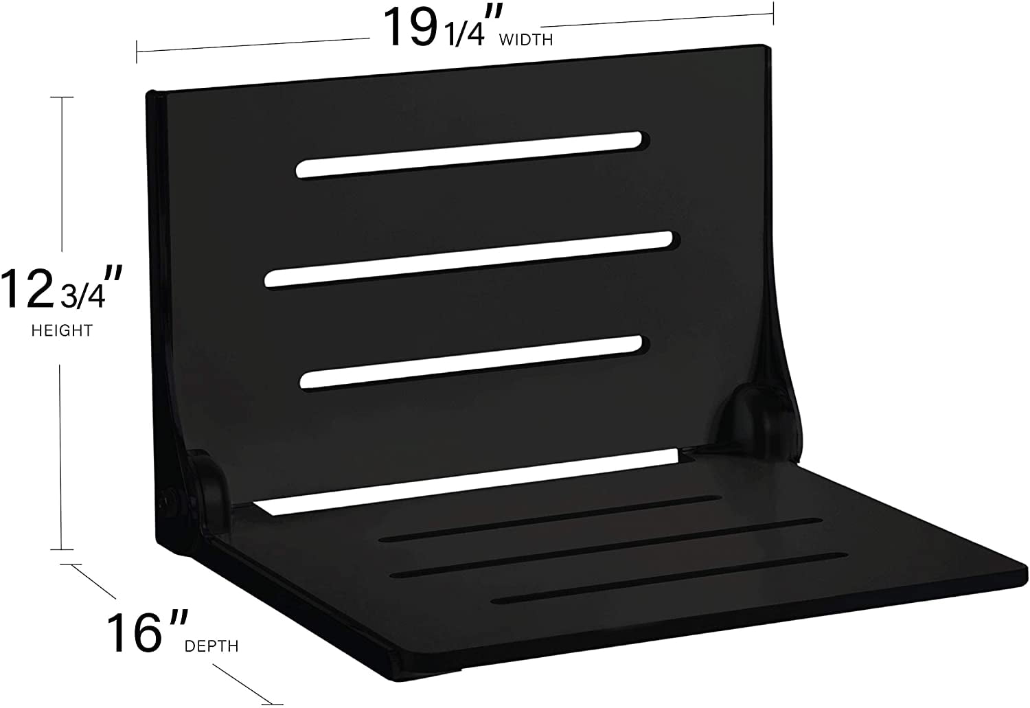 Shower seat black sale