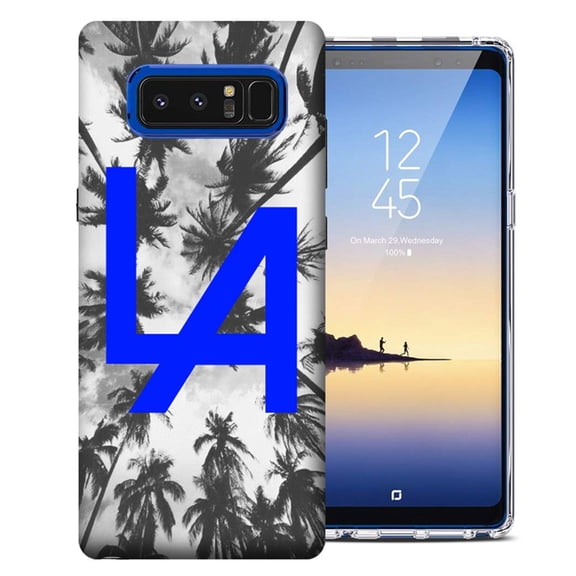 MUNDAZE For Samsung Galaxy S10 Plus Blue LA Design TPU Gel Phone Case Cover