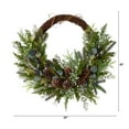 thumbnail image 2 of Nearly Natural Unlit Pine and Pinecone Artificial Christmas Wreath, 30" (Multicolor), 2 of 4