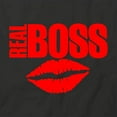 thumbnail image 2 of Real Boss T-Shirt | Cool Quote Black Tee Gift, 2 of 5