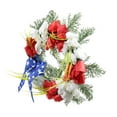 thumbnail image 4 of 18 Inch Independence Day Artificial Tulip Wreath Patriotic Wreath with Ribbon Red White Blue Wreath Front Door July 4th Wreath, 4 of 9