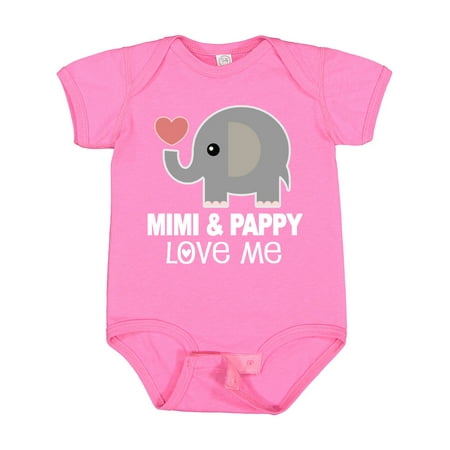 

Inktastic Mimi and Pappy Love Me Outfit Gift Baby Boy or Baby Girl Bodysuit