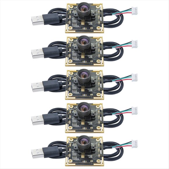 Módulo de Cámara OV9732 de 5 Piezas, 1 MP, 1280 X 720, 30 Fps, Controlador USB Gratuito, Enfoque Manual con Cable de 1 Metro para WinXP/7/8/10