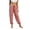 07# Red, variant on UKHCCC Women's Cotton Linen Joggers for Women Striped Pants with Pockets Elastic Waist Casual Drawstring Trousers Loose Fit Summer Beach S-2XL