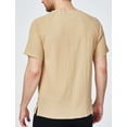 thumbnail image 6 of SSLR Henley Shirts for Men Crewneck Waffle Short Sleeve T Shirts Casual Tee Shirts, 6 of 7