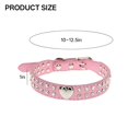 thumbnail image 2 of GASTROPOD Small Dog Collar for Female Dogs, Bling Puppy Collar Faux Leather Fancy Diamond Crystal Glitter Pretty Jewel Rhinestone Cat Collars for Xxs Xs Small Medium Large Pet Girl Dogs,, 2 of 7