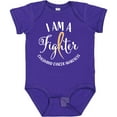 thumbnail image 3 of Inktastic I Am a Fighter Childhood Cancer Awareness Boys or Girls Baby Bodysuit, 3 of 5