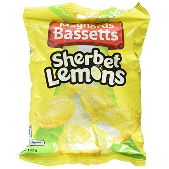 Maynard Bassetts Sherbet Lemons - bonbons au citron avec un centre de sorbet pétillant. 200 g