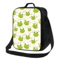 thumbnail image 1 of Disketp Green Frog Bolsa Térmica Estampada para Almuerzo, Lonchera para Hombres y Mujeres Adultos, 1 of 7