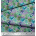 thumbnail image 2 of Soimoi Cotton Duck Fabric Tropical Leaves Printed Fabric 1 Yard 56 Inch Wide, 2 of 3