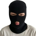 thumbnail image 6 of 3 Hole Knitted Face Cover Men Winter Balaclava Women's Ski Mask for Outdoor Sports, 6 of 8
