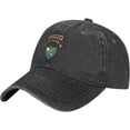 thumbnail image 1 of 3rd Battalion 75th Ranger Regiment with Ranger Denim Trucker Hat Baseball Cap for Men Cowboy Dad Black, 1 of 8