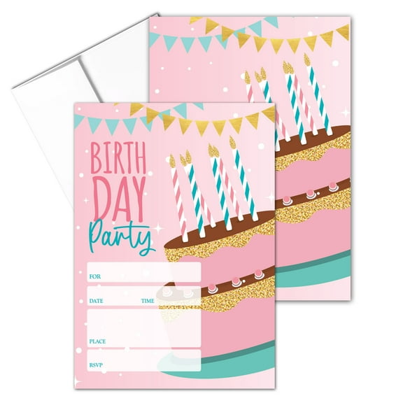 Stonehouse Collection Kids Fill in the Blank Party Invitations, 5 x 7 inches, Do