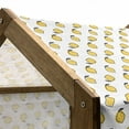 thumbnail image 4 of Yellow and White Pet House, Doodle Style Lemons with Leaves and Dots Fresh Juicy Fruit Pattern, Outdoor & Indoor Portable Dog Kennel with Pillow and Cover, 5 Sizes, Yellow Black White, by Ambesonne, 4 of 4