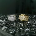 thumbnail image 4 of 14K Gold Heart-Shaped Commitment Ring for Men, Luxurious Pave Halo Moissanite Design,Dainty Gift for Him, 4 of 6
