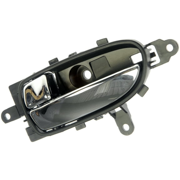 Dorman 81560 Interior Door Handle for Specific Nissan Models, Chrome Lever; Black Housing