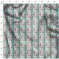thumbnail image 4 of Soimoi Tissu en Poly Georgette Vert Imprimé Feuilles et Fleurs au Mètre 42 Pouces de Large, 4 of 5