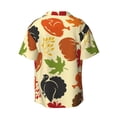thumbnail image 6 of PAYOHTO Thanksgiving Day Retro Fall Feaves Mens Hawaiian Casual Short-sleeved Shirt Tropical Summer Beach Button Down Shirts, 6 of 7