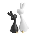 thumbnail image 1 of 2 estatuas de conejo para escritorio, adorno de escritorio, escultura de conejo, figura para estantería, escritorio, mueble de TV, 1 of 6
