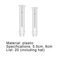 thumbnail image 7 of 20Pcs Pool Joint Pins Sturdy Waterproof Plastic White Removable Replacements for Outdoor, 7 of 7