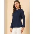 thumbnail image 4 of INSPIRE CHIC Chemisier en Mousseline pour Junior à Manches Longues, Encolure Goutte d'Eau, 4 of 6