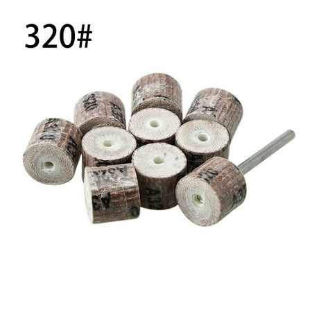 

10Pcs 12mm Flap Wheel Sandpaper Sanding Disc For Rotary Tool 80-600 Grit