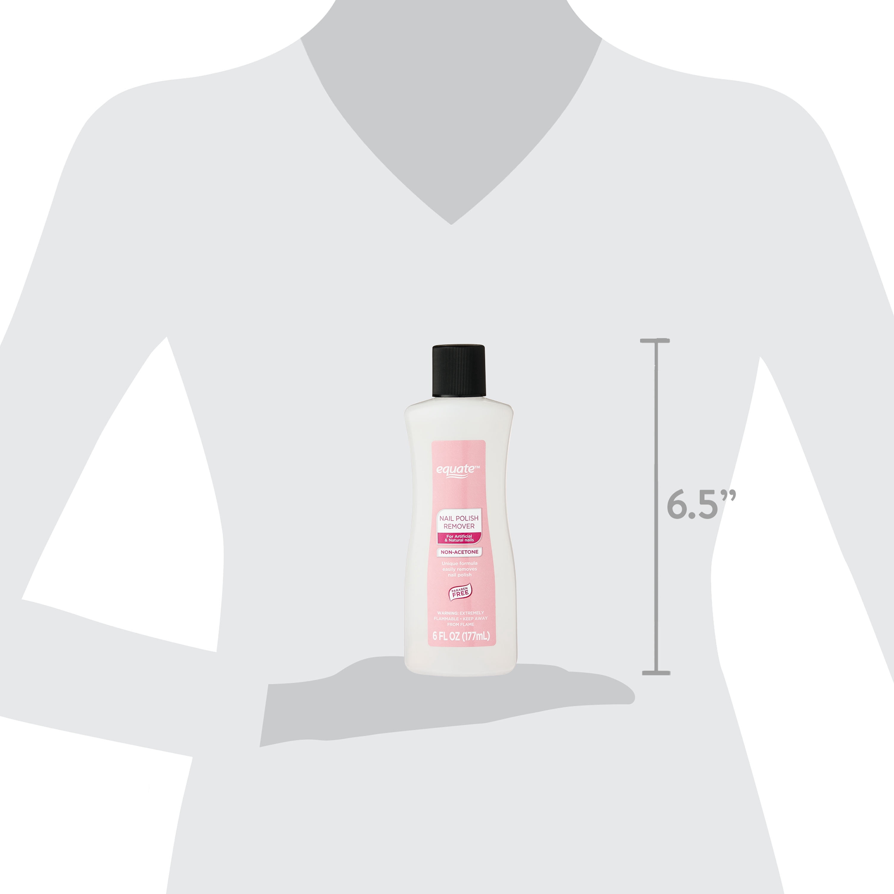 Equate Non-Acetone Nail Polish Remover, 6 fl oz