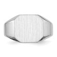 thumbnail image 4 of 14K White Gold Signet Ring, 4 of 5