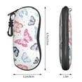 thumbnail image 4 of ZICANCN Sunglasses Soft Case, Multicolor Hand Painted Butterflies Neoprene Zipper Eyeglass Case for Men Women, 4 of 9