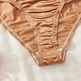 thumbnail image 5 of Women's Seamless Cheeky Underwear Cute Soft Satin Low Rise Stretch Hipster Bikini Panties, 5 of 9