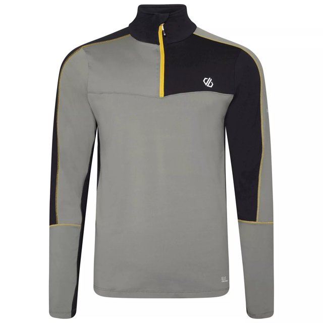 Dare 2B - Camiseta Interior Deportiva Dignify II para Hombre (Verde Ágave, Negro)