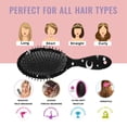 thumbnail image 7 of Black Halloween Occult Patterns Hair Brush,Girls Detangling Hair Brush,Glide Through Tangles with Ease for Wet & Dry Hair,8.8"X2.8", 7 of 7