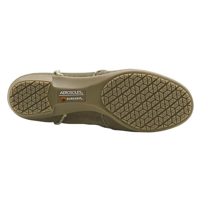 Aerosoles SureGrip Women s So Soft SG Brown Canvas Loafer