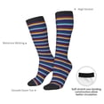 thumbnail image 4 of Zufioo Colorful Mexican Stripes Long High Thigh Socks Knee-High Warm Stocking Women Boot Sock Leg Warmer High Socks for Daily Wear, Cosplay, 4 of 6