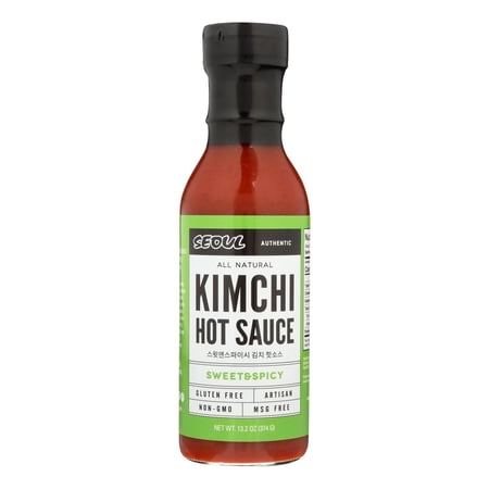 Lucky Foods - Seoul Sweet & Spicy Kimchi Hot Sauce, 13.2oz | Pack of 6