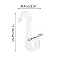 thumbnail image 2 of SATRINO 4pcs Radiator Hook S-Shaped Plastic Hook Door Hooks Hanger Hook Bathroom Hanging Organizar for Coats Hats Robes Clothes Towels, 2 of 8