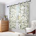 thumbnail image 2 of Yayeee Window Curtains Light Filtering 63"x42" Grommet Panel Pair Home Living Room Decor, Lush Greenery, 2 of 7