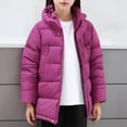thumbnail image 2 of YunPes Girls Winter Coats Youth Cute Heavyweight Windproof Warm Hooded Puffer Jackets Fall Fashion Padded Quilted Jackets Winter, 2 of 8