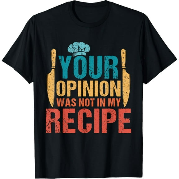 Funny Chef Culinary Cook Lover Recipe Design For Men Women T-Shirt