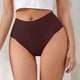 thumbnail image 2 of Braguitas tanga de cintura alta para mujer - Nylon spandex ligero, diseño de corte alto, cómodas para el uso diario, 2 of 4