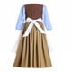 thumbnail image 2 of Ruikajia Vestido de Cenicienta de Trapo Vestido de Cenicienta Campesina con Delantal Blanco para niñas Marrón 8 años, 2 of 5