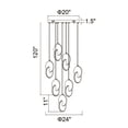 thumbnail image 4 of Pendentif DEL avec Fini en Laiton Brossé, 4 of 4